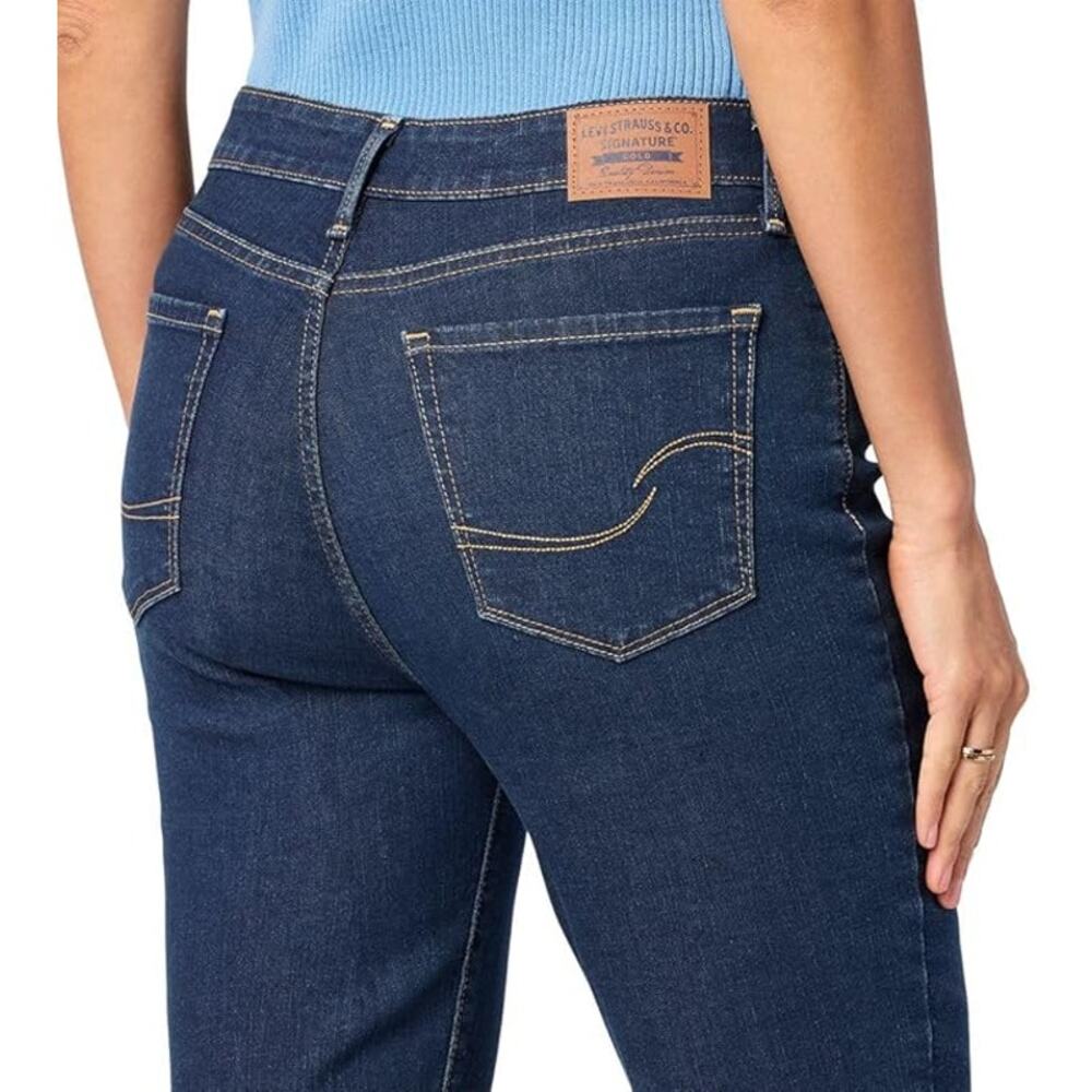NWT Signature by Levi Strauss & Co. Gold Label Mid Rise Skinny Jean 8 Long 29x32 - Picture 3 of 5